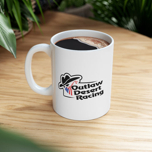 Outlaw Desert Racing Ceramic Mug, 11oz